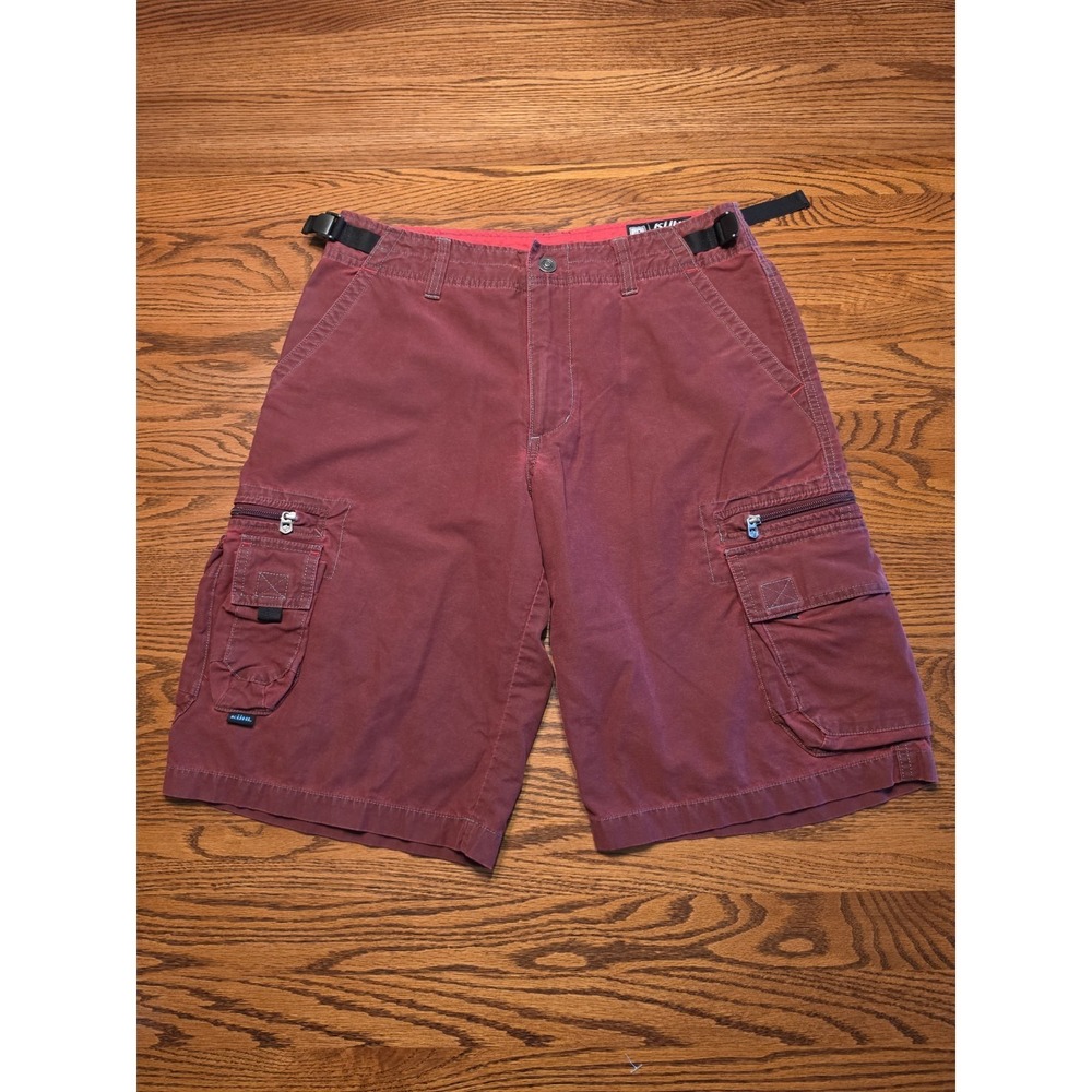 Kuhl Z Cargo Technical Shorts Men's Small Patina Dye Red Hiking Gorpcore